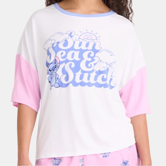 Disney XL Stitch Women's Sleep Tee - Picture 5 of 9